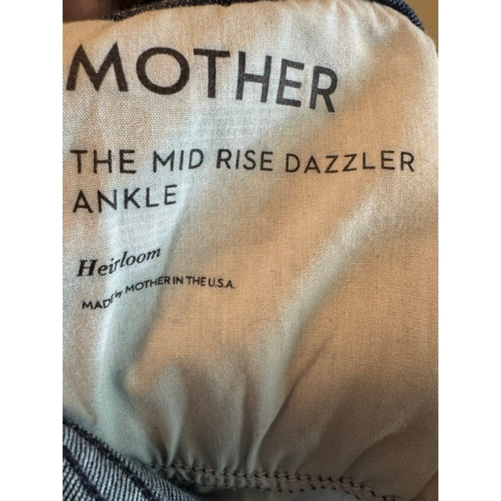 Mother The Dazzler Mid Rise Ankle Straight Leg Jeans In Heirloom 32 - Picture 5 of 8